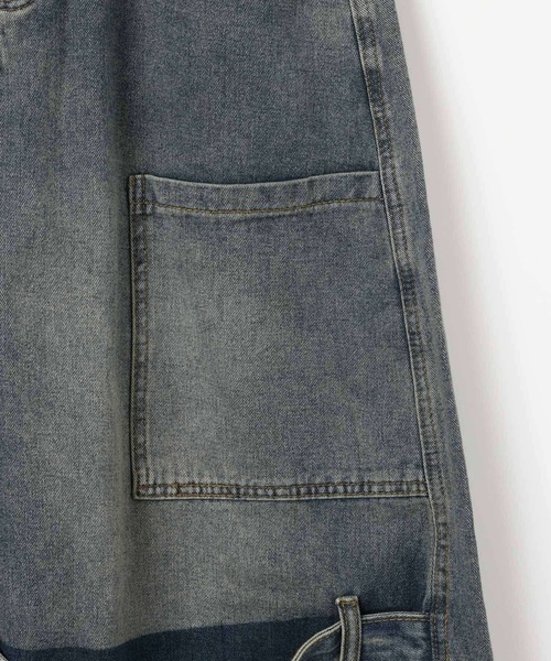 LAND MUSEUM(ランドミュージアム)の「LAND MUSEUM/デニムバレルカーゴパンツ(カーゴパンツ・メンズ・ブラック/ブルー・LARGE/MEDIUM)」の21枚目の写真
