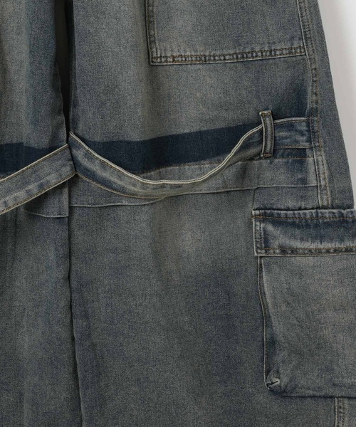 LAND MUSEUM(ランドミュージアム)の「LAND MUSEUM/デニムバレルカーゴパンツ(カーゴパンツ・メンズ・ブラック/ブルー・LARGE/MEDIUM)」の22枚目の写真