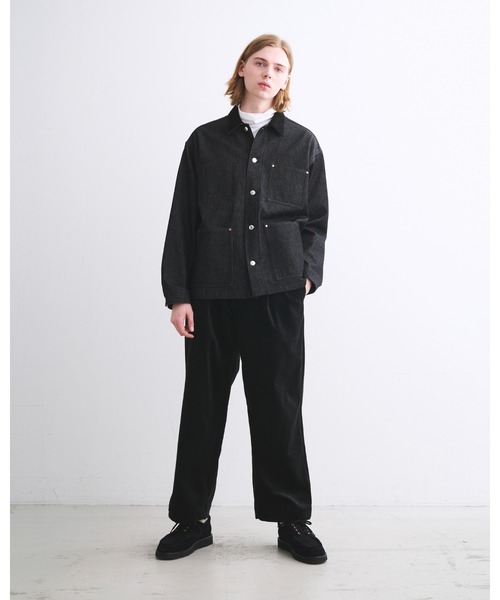 Traditional Weatherwear(トラディショナルウェザーウェア)の「WORK JACKET 002D(カバーオール・メンズ・ブラック・36/38/40)」の3枚目の写真
