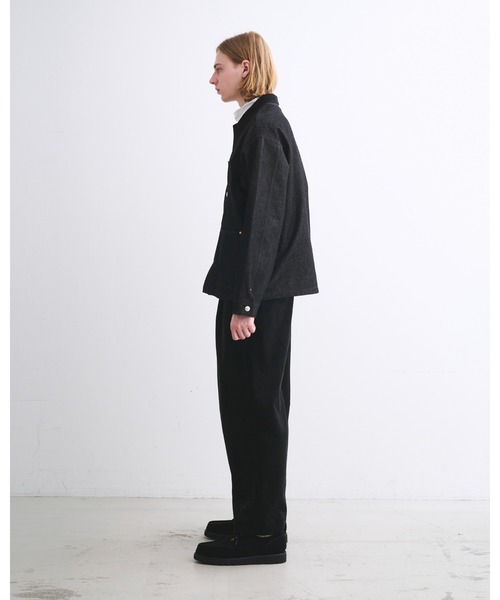 Traditional Weatherwear(トラディショナルウェザーウェア)の「WORK JACKET 002D(カバーオール・メンズ・ブラック・36/38/40)」の4枚目の写真