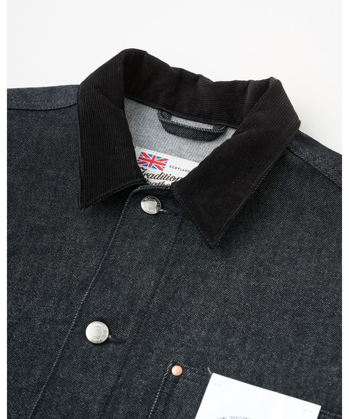 Traditional Weatherwear(トラディショナルウェザーウェア)の「WORK JACKET 002D(カバーオール・メンズ・ブラック・36/38/40)」の8枚目の写真