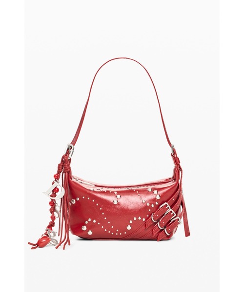 Desigual(デシグアル)の「Studded Shoulder Bag/スタッズ ショルダーバッグ レッド(ショルダーバッグ・レディース・レッド・FREE)」の2枚目の写真