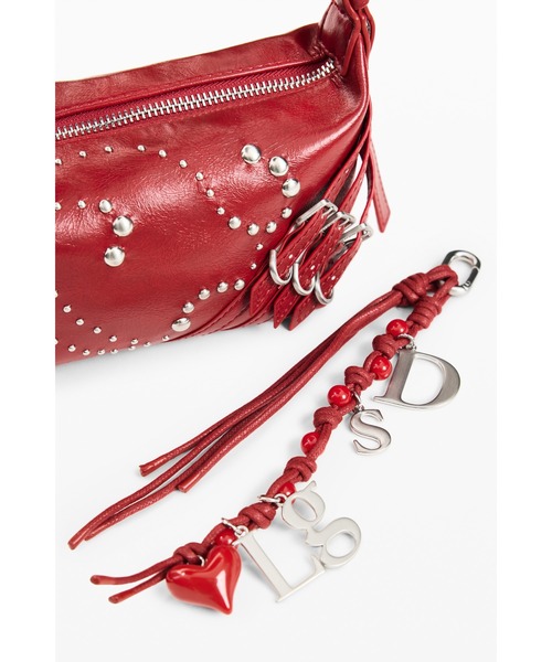 Desigual(デシグアル)の「Studded Shoulder Bag/スタッズ ショルダーバッグ レッド(ショルダーバッグ・レディース・レッド・FREE)」の4枚目の写真