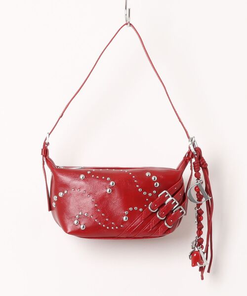 Desigual(デシグアル)の「Studded Shoulder Bag/スタッズ ショルダーバッグ レッド(ショルダーバッグ・レディース・レッド・FREE)」の9枚目の写真