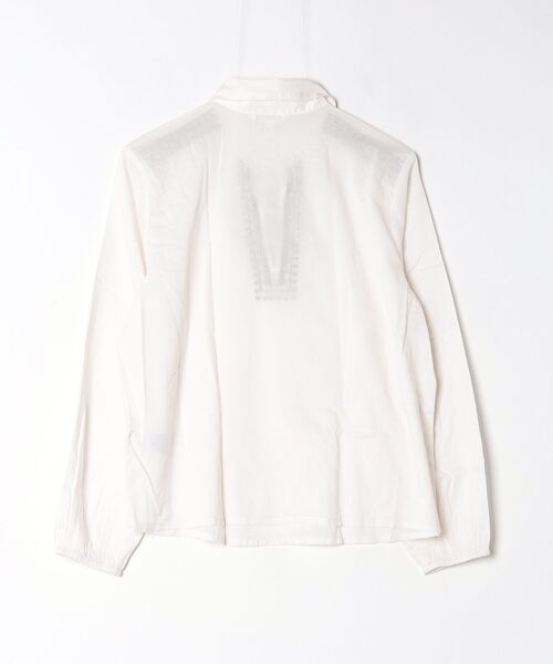 BANANA REPUBLIC FACTORY STORE(バナナリパブリック ファクトリーストア)の「BANANA REPUBLIC FACTORY STORE エンブロイダリーフロントタイ トップス(シャツ/ブラウス・レディース・ホワイト/マルチ・S/XS/L/M)」の3枚目の写真