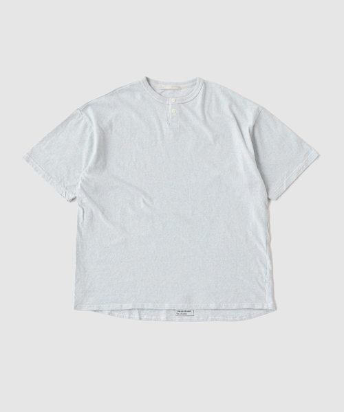 RIDING HIGH(ライディングハイ)の「RIDING HIGH / ライディングハイ NON DYED JERSEY S/S HENLEY(Tシャツ/カットソー・メンズ・ホワイト/アイボリー/ブルー系その他・MEDIUM/LARGE)」の3枚目の写真