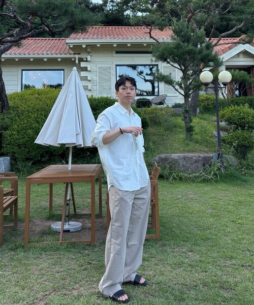 ANALOG MOOD(アナログムード)の「リネンライクワイドパンツ(ベージュ)(その他パンツ・メンズ・その他・MEDIUM/LARGE)」の11枚目の写真