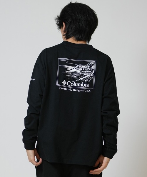 Columbia(コロンビア)の「【ムラサキスポーツ別注】columbia/コロンビア バックプリント ロンT PG2118(Tシャツ/カットソー・メンズ・グレイッシュベージュ/ブラック/グリーン/ホワイト・XL/L/M)」の11枚目の写真