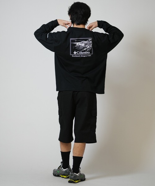 Columbia(コロンビア)の「【ムラサキスポーツ別注】columbia/コロンビア バックプリント ロンT PG2118(Tシャツ/カットソー・メンズ・グレイッシュベージュ/ブラック/グリーン/ホワイト・XL/L/M)」の13枚目の写真