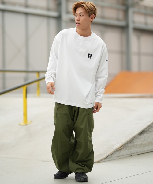 Columbia(コロンビア)の「【ムラサキスポーツ別注】columbia/コロンビア バックプリント ロンT PG2118(Tシャツ/カットソー・メンズ・グレイッシュベージュ/ブラック/グリーン/ホワイト・XL/L/M)」の7枚目の写真