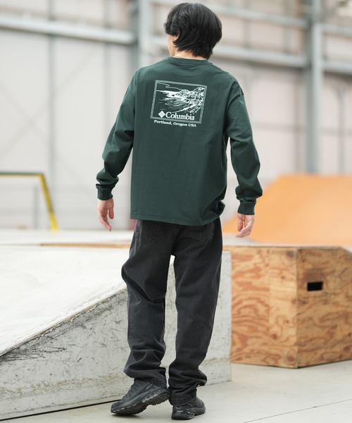 Columbia(コロンビア)の「【ムラサキスポーツ別注】columbia/コロンビア バックプリント ロンT PG2118(Tシャツ/カットソー・メンズ・グレイッシュベージュ/ブラック/グリーン/ホワイト・XL/L/M)」の22枚目の写真