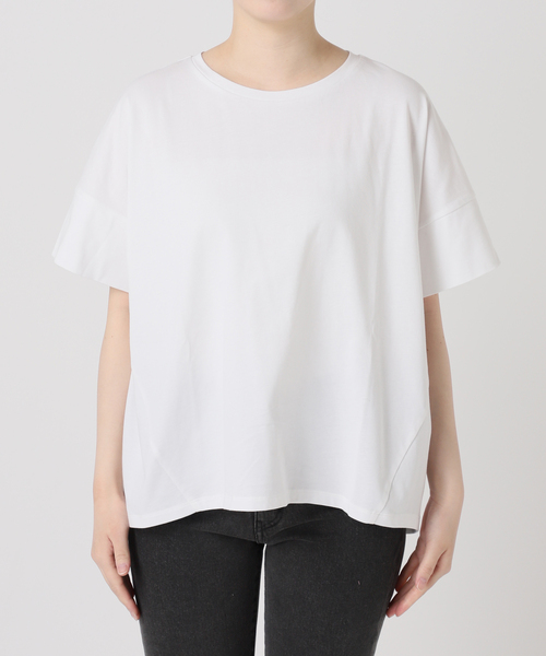 JOURNAL STANDARD relume(ジャーナルスタンダード レリューム)の「《追加3》オーガニックコットン汗染み防止2WAY TEE(Tシャツ/カットソー・レディース・ブラック系その他/ライトグレー/ホワイト/グレー・FREE)」の19枚目の写真