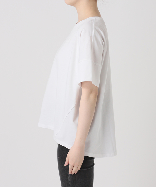 JOURNAL STANDARD relume(ジャーナルスタンダード レリューム)の「《追加3》オーガニックコットン汗染み防止2WAY TEE(Tシャツ/カットソー・レディース・ブラック系その他/ライトグレー/ホワイト/グレー・FREE)」の20枚目の写真