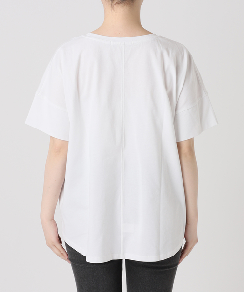 JOURNAL STANDARD relume(ジャーナルスタンダード レリューム)の「《追加3》オーガニックコットン汗染み防止2WAY TEE(Tシャツ/カットソー・レディース・ブラック系その他/ライトグレー/ホワイト/グレー・FREE)」の12枚目の写真