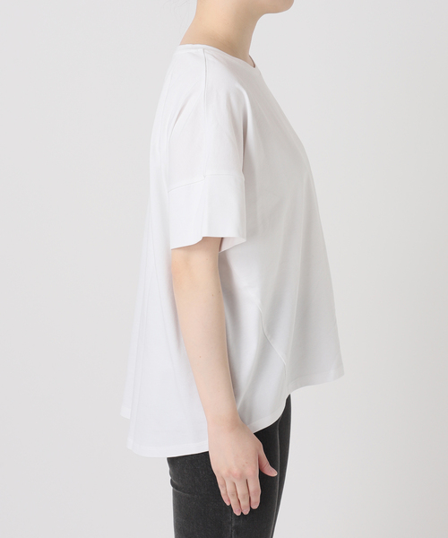 JOURNAL STANDARD relume(ジャーナルスタンダード レリューム)の「《追加3》オーガニックコットン汗染み防止2WAY TEE(Tシャツ/カットソー・レディース・ブラック系その他/ライトグレー/ホワイト/グレー・FREE)」の13枚目の写真