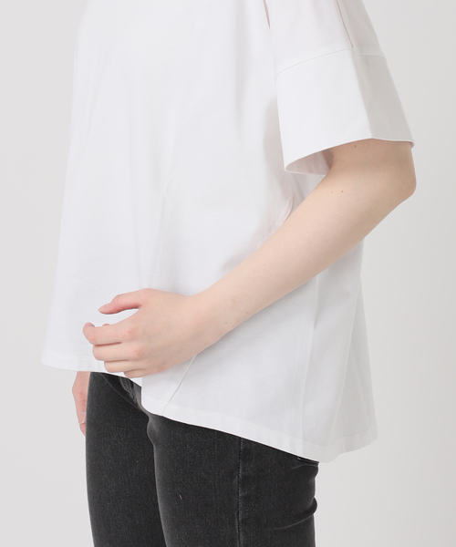 JOURNAL STANDARD relume(ジャーナルスタンダード レリューム)の「《追加3》オーガニックコットン汗染み防止2WAY TEE(Tシャツ/カットソー・レディース・ブラック系その他/ライトグレー/ホワイト/グレー・FREE)」の15枚目の写真