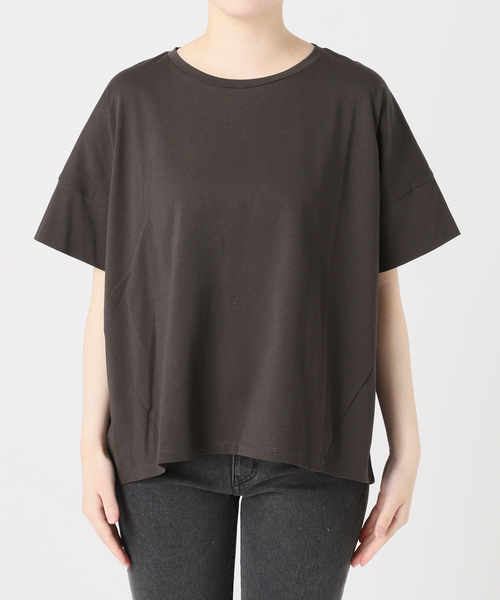 JOURNAL STANDARD relume(ジャーナルスタンダード レリューム)の「《追加3》オーガニックコットン汗染み防止2WAY TEE(Tシャツ/カットソー・レディース・ブラック系その他/ライトグレー/ホワイト/グレー・FREE)」の10枚目の写真