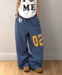 スウェットパンツ（ブルー・ネイビー/青色系・ハイウエスト