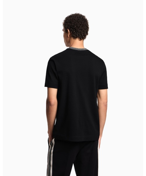EMPORIO ARMANI(エンポリオアルマーニ)の「【エンポリオ アルマーニ】ASV Tシャツ ピケ スーパーレリーフEA刺繍(Tシャツ/カットソー・メンズ・ブラック・MEDIUM/SMALL/X-LARGE/X-SMALL/XX-LARGE)」の4枚目の写真