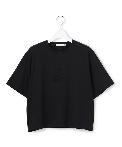 ICB(アイシービー)の「クロップド ロゴTEE(レタードプリント)(Tシャツ/カットソー・レディース・アイボリー系1/ブラック系1・SMALL)」の11枚目の写真