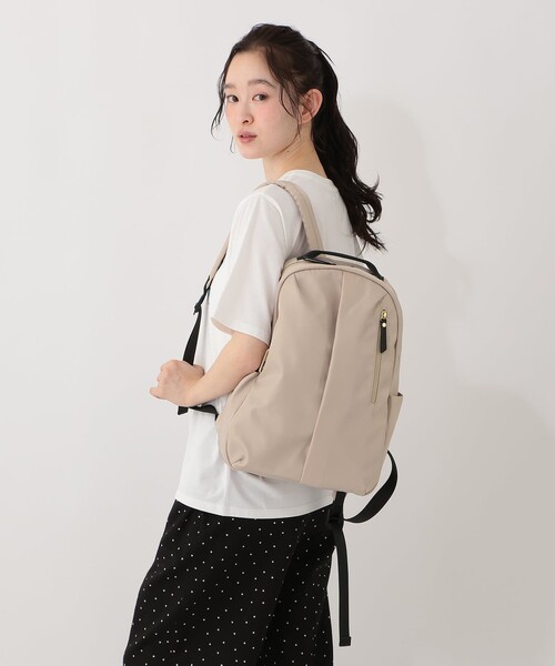 Afternoon Tea(アフタヌーンティー)の「【13インチPC対応 撥水】ナイロンリュック(バックパック/リュック・レディース・ベージュ・ONE SIZE)」の1枚目の写真