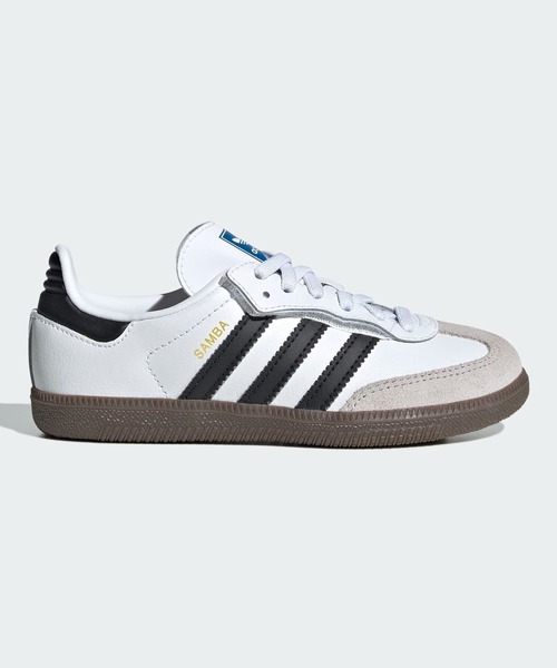adidas(アディダス)の「サンバ OG コンフォートクロージャー 伸縮レース キッズ / Samba OG Comfort Closure Elastic Lace Kids / アディダスオリジナルス adidas Originals(スニーカー・キッズ・ホワイト・21.0cm/17.0cm/20.0cm/19.0cm/18.0cm)」の1枚目の写真