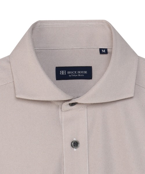 TOKYO SHIRTS(トウキョウシャツ)の「ビズポロ ポロシャツ コンフォートドライ 半袖 メンズ(ポロシャツ・メンズ・ブラウン・XL/M/S/LL/L)」の3枚目の写真