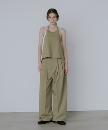 Double Tuck Straight Pants