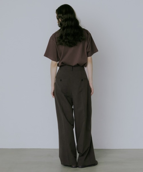 lit(リット)の「Double Tuck Straight Pants(スラックス・レディース・チャコールグレー/ブラック/ベージュ・38/36)」の17枚目の写真