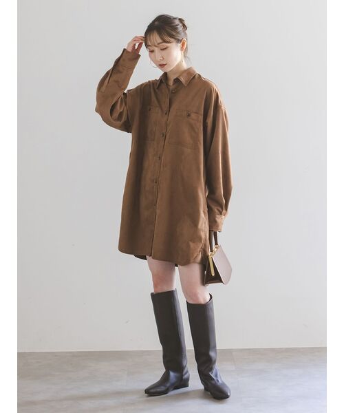 REMME(レメ)の「REMME/レメ ポインテッドトゥロングブーツ(ブーツ・レディース・ブラウン・24.5cm/24cm/23.5cm/23cm)」の8枚目の写真
