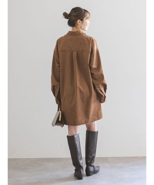 REMME(レメ)の「REMME/レメ ポインテッドトゥロングブーツ(ブーツ・レディース・ブラウン・24.5cm/24cm/23.5cm/23cm)」の9枚目の写真