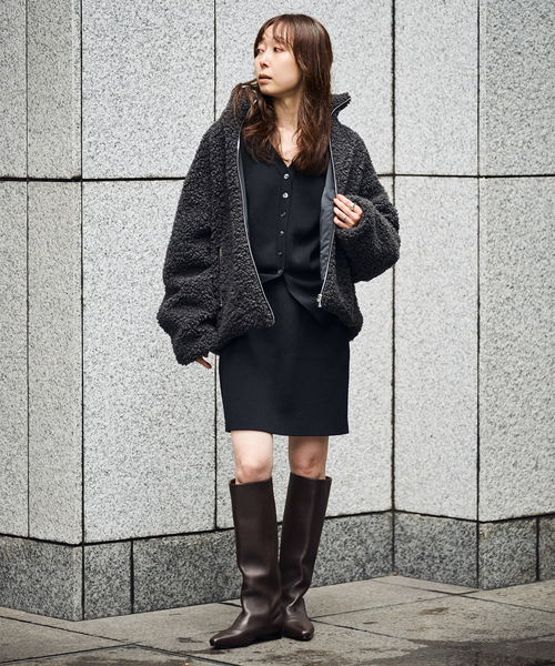 REMME(レメ)の「REMME/レメ ポインテッドトゥロングブーツ(ブーツ・レディース・ブラウン・24.5cm/24cm/23.5cm/23cm)」の10枚目の写真