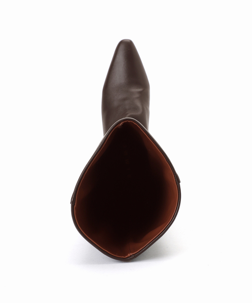 REMME(レメ)の「REMME/レメ ポインテッドトゥロングブーツ(ブーツ・レディース・ブラウン・24.5cm/24cm/23.5cm/23cm)」の17枚目の写真
