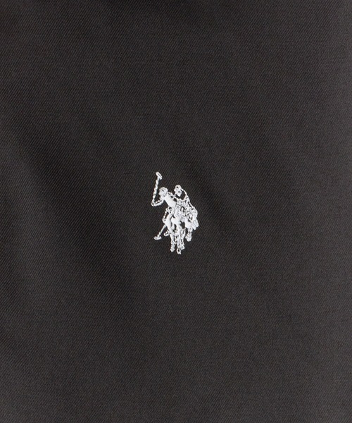 U.S. POLO ASSN.(ユーエスポロアッスン)の「U.S. POLO ASSN./ユーエスポロアッスン クロップドブルゾン ワンポイント刺繍ロゴ 短丈 ショート丈 レディース 2026年秋冬 秋服 冬服(ブルゾン・レディース・ブラック/ベージュ/ブラウン・M/L)」の7枚目の写真