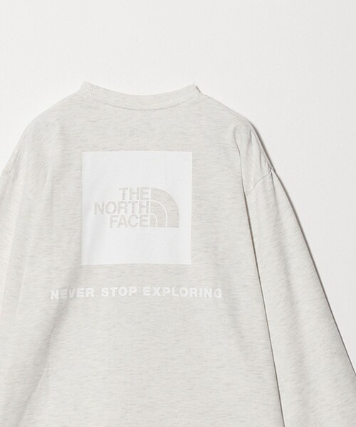 THE NORTH FACE(ザノースフェイス)の「<THE NORTH FACE>ロングスリーブ バックスクエア ロゴ ティー(Tシャツ/カットソー・メンズ・ブラック/ホワイト/ライトグレー・XXL/XL/L/M)」の3枚目の写真