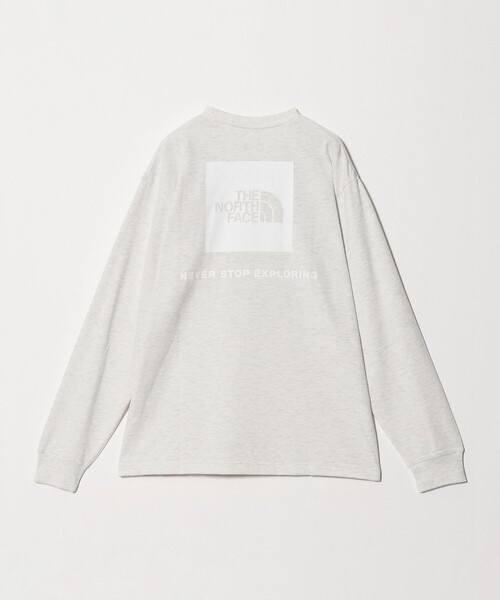 THE NORTH FACE(ザノースフェイス)の「<THE NORTH FACE>ロングスリーブ バックスクエア ロゴ ティー(Tシャツ/カットソー・メンズ・ブラック/ホワイト/ライトグレー・XXL/XL/L/M)」の4枚目の写真