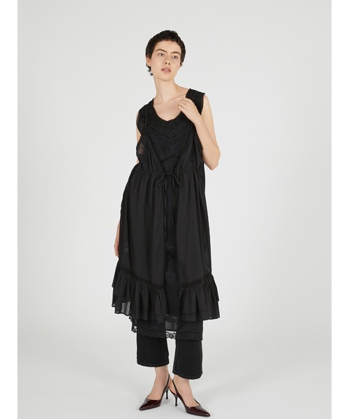 crinkle crinkle crinkle(クリンクルクリンクルクリンクル)の「【crinkle crinkle crinkle】dot cami layer onepiece/ドットキャミレイヤーワンピース(ワンピース・レディース・ブラック/ホワイト・FREE)」の17枚目の写真