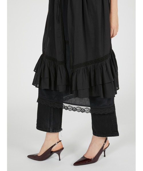 crinkle crinkle crinkle(クリンクルクリンクルクリンクル)の「【crinkle crinkle crinkle】dot cami layer onepiece/ドットキャミレイヤーワンピース(ワンピース・レディース・ブラック/ホワイト・FREE)」の22枚目の写真