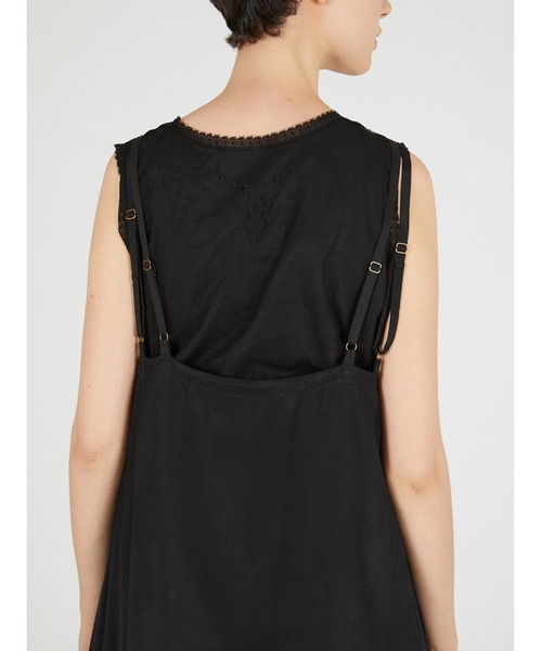 crinkle crinkle crinkle(クリンクルクリンクルクリンクル)の「【crinkle crinkle crinkle】dot cami layer onepiece/ドットキャミレイヤーワンピース(ワンピース・レディース・ブラック/ホワイト・FREE)」の20枚目の写真