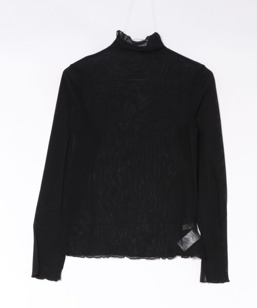 12Twelve Agenda（トゥエルブ　アジェンダ）の「フィンガースリットシアーハイネックカットソープルオーバー（Tシャツ/カットソー・レディース・オフホワイト/ブラウン/ブラック・M）」の2枚目の写真