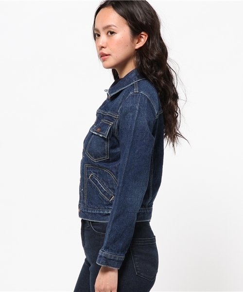 SLY（スライ）の「WILSON DENIM JK-A（デニムジャケット・レディース・ブルー・1/2）」の3枚目の写真