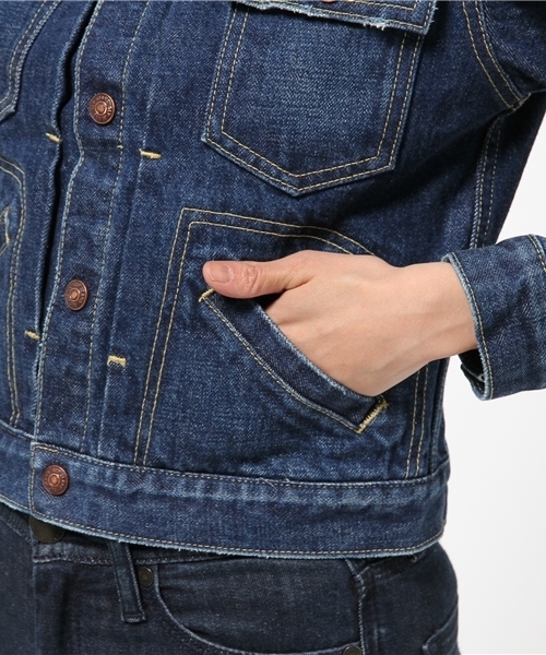 SLY（スライ）の「WILSON DENIM JK-A（デニムジャケット・レディース・ブルー・1/2）」の9枚目の写真