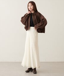 ドット柄リバーシブルスカート