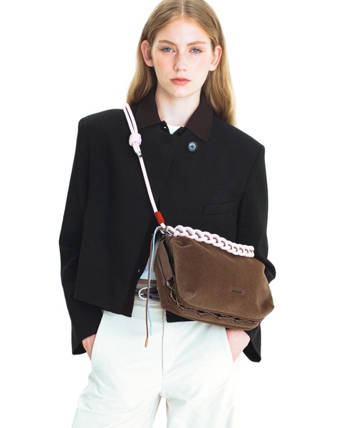 Topologie(トポロジー)の「Bottle Sacoche Large(ボトルサコッシュ ラージ)(ショルダーバッグ・レディース・ダークグレー/ブルー/マスタード/グリーン系/グリーン/ブルー系/ブラック/ブラウン・ONE SIZE)」の13枚目の写真