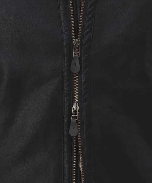 BEAMS HEART(ビームスハート)の「フェイクムートン B3 ブルゾン(ブルゾン・メンズ・ブラック/ブラウン・MEDIUM/SMALL/LARGE)」の15枚目の写真