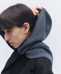 elegancese（エレガンセーゼ）の「【elegancese】Wool cashmere hoodie scarf（バンダナ/スカーフ）」