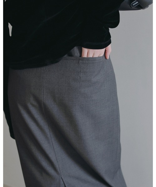 anuke(アンヌーク)の「Wool Layered Pants(その他パンツ・レディース・ブラック/チャコールグレー・36inch/38inch)」の9枚目の写真