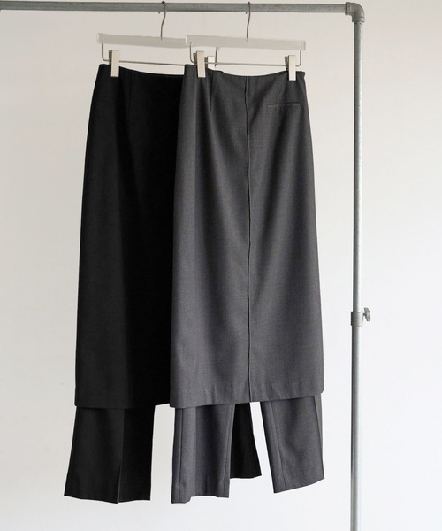 anuke(アンヌーク)の「Wool Layered Pants(その他パンツ・レディース・ブラック/チャコールグレー・36inch/38inch)」の11枚目の写真