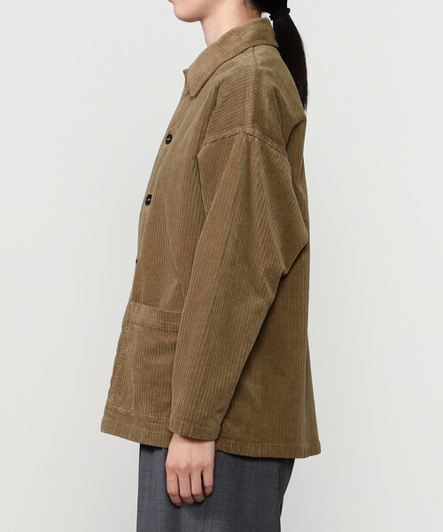 VETRA(ベトラ)の「VETRA | 〈別注〉コーデュロイ カバーオールジャケット WOMEN(カバーオール・レディース・レッド系その他/ネイビー/ブラウン系その他・38)」の14枚目の写真