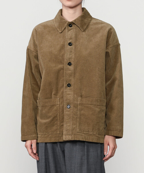 VETRA(ベトラ)の「VETRA | 〈別注〉コーデュロイ カバーオールジャケット WOMEN(カバーオール・レディース・レッド系その他/ネイビー/ブラウン系その他・38)」の16枚目の写真